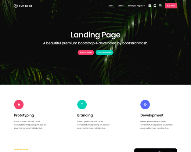 Landing page